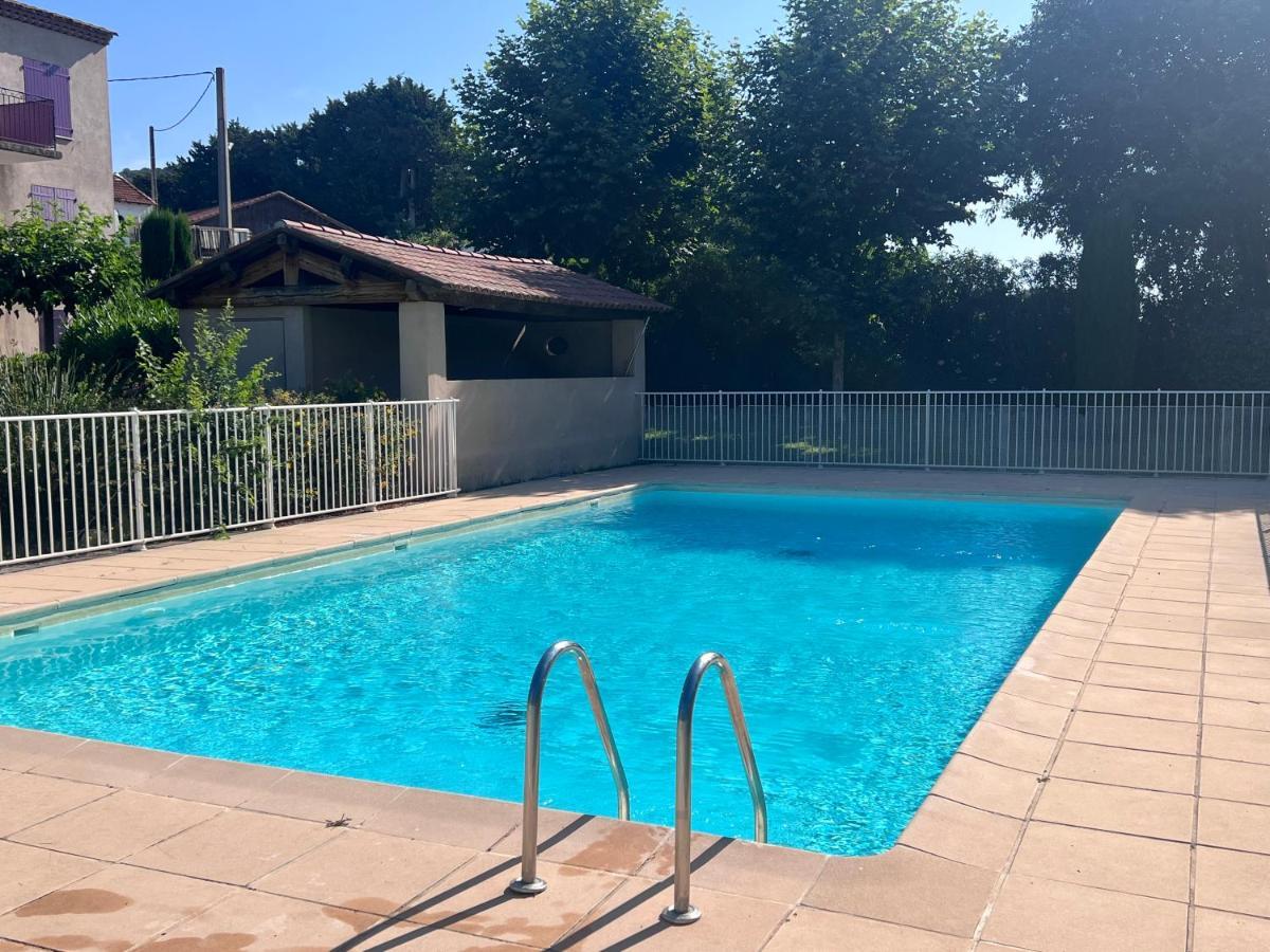 Appartement T2 Avec Jardin Prive, Piscine Et Barbecue Lorgues Kültér fotó